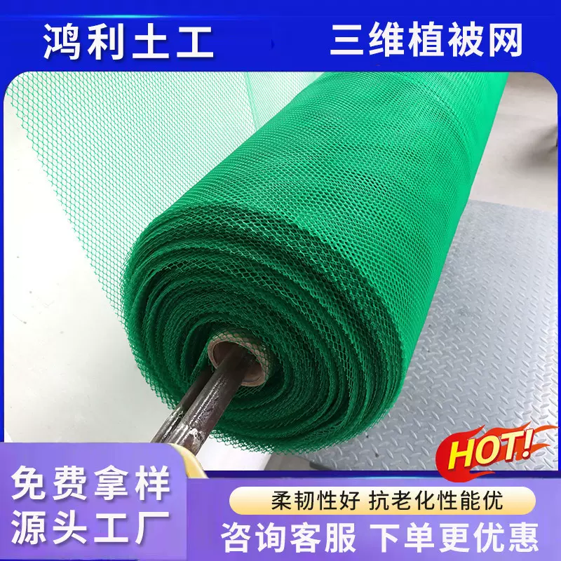 三维植被网护坡固土绿化土工公路高速边坡施工三维网复合植被网