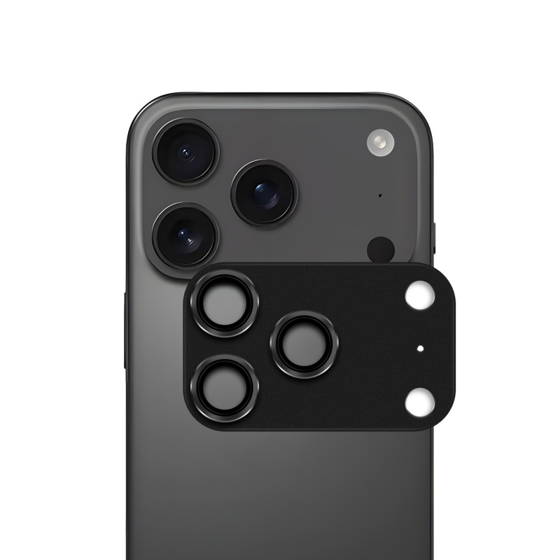 iPhone17用マットレンズフィルム、Apple 17promax用メタルアーマー一体型レンズフィルム、強化ガラスフィルム|undefined