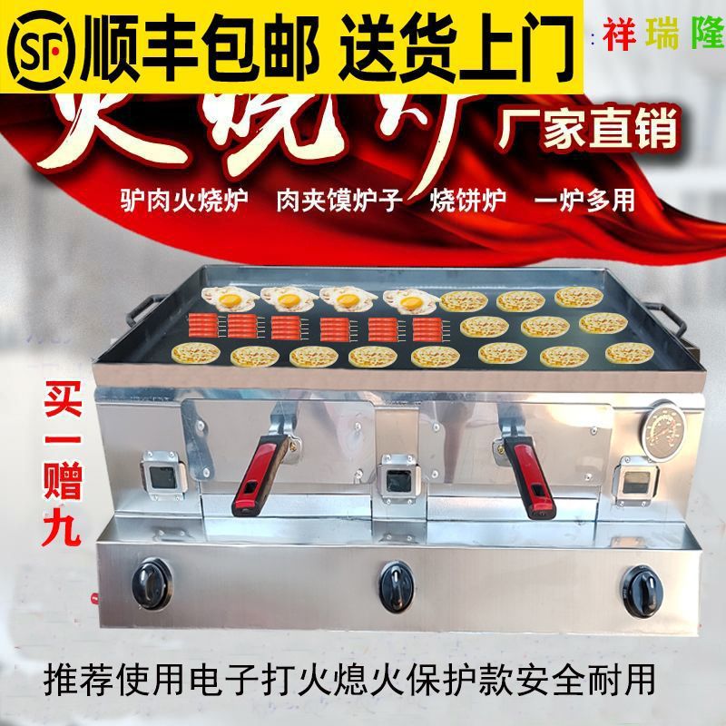 Horno de burro de gas, horno de carne Tongguan, horno de pastel, horno de huevo, horno de pastel, tostadora de pastel, puesto comercial