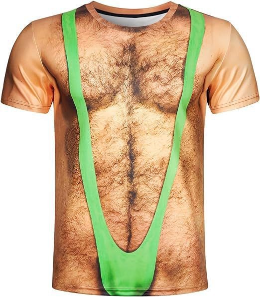 Divertido y divertido traje de baño de playa 3D impresión digital para hombres y mujeres verano suéter suelto hombro de manga corta camiseta fábrica