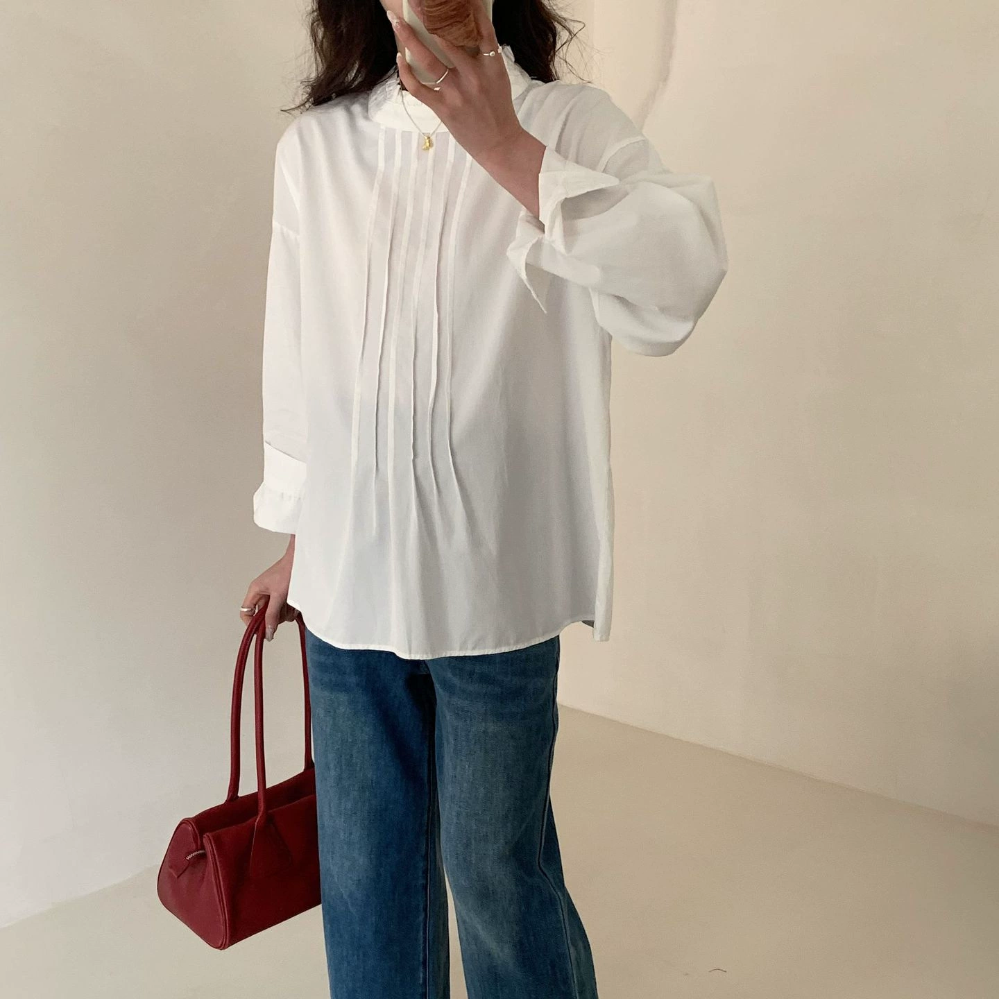 Корейская мода беременная мама Сладкий кружевоворотник для беременных с длинными рукавами рубашка французского дизайна пригородного темперамента для беременных рубашки