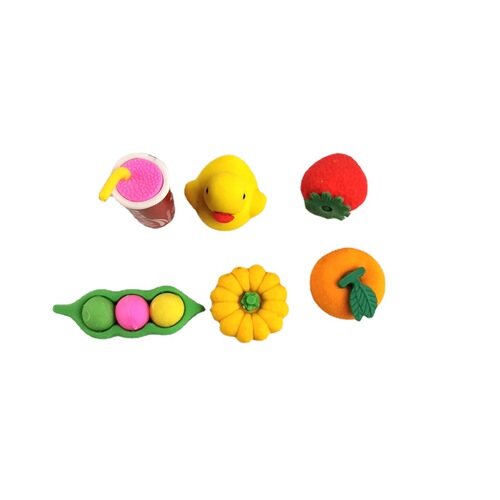Fruit and vegetable eraser for children, primary school students, creative and cute, kindergarten starts summer season stationery rewards wholesale