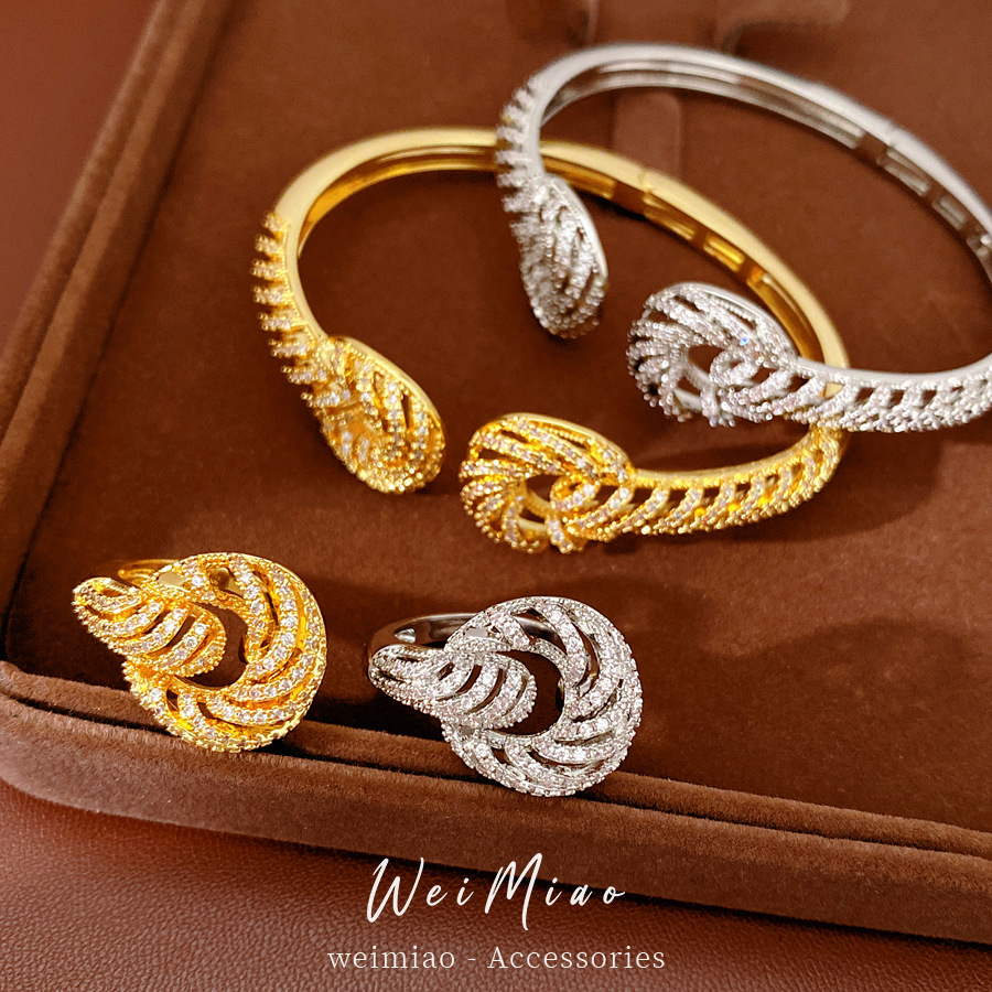18k oro real electrolito de piedra de silicio distorsionado patrón de apertura pulsera de personalidad pulsera de lujo ligera nicho joyas de alta calidad