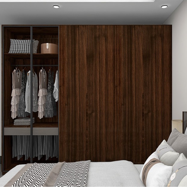 Papel pintado autoadhesivo al por mayor imitación de madera grano impermeable pegatinas armario escritorio muebles antiguos renovación color cambiante pegatinas decorativas image 5