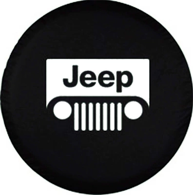 Car Tire Protective Cover Wrangler Spare Tire Cover Cherokee External Off-Road Vehicle Off-Road Vehicle Leather Tire Protective Cover (Spare wheel cover) - 14-inch-m-65-69cm-pull-piece-bag-jp-3-good-quality-thick