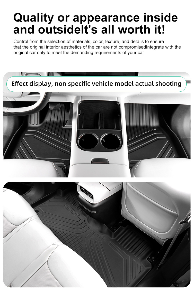 Suitable for 23-24 Mg Zs Car Floor Mats, Stain-Resistant and Wear-Resistant Full Tpe Floor Mats, Trunk Mats Cross-Border