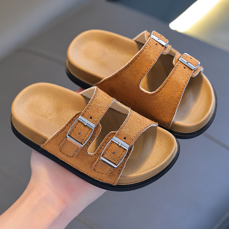 Sandalias y pantuflas para niños de verano, niños y niñas, fondo suave antideslizante