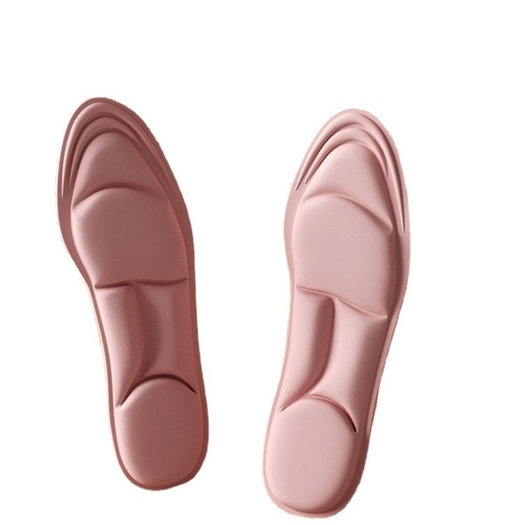 Plantilla de entrenamiento militar 4d verano de las mujeres Plantilla de memoria súper suave desodorante arco soporte zapatos de tacón alto de larga duración no cansado artefacto