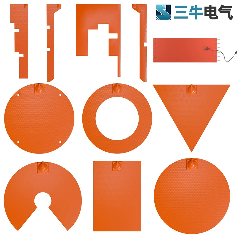 Силиконовый нагревательный лист с контролируемой температурой силиконовый каучук электрическая нагревательная пластина для удаления тумана Теплоизоляционные пластины Масляный барабан силиконовый электрический нагревательный лист