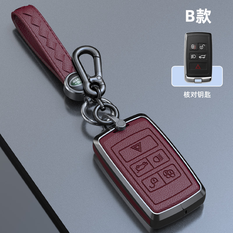 B [다크 브라운 레드] 핸드 로프 + 8 버클