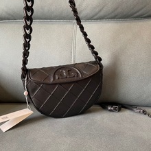 新款女士贝壳包牛皮菱格老花单肩斜挎链条斜挎包时尚便携耐用包包