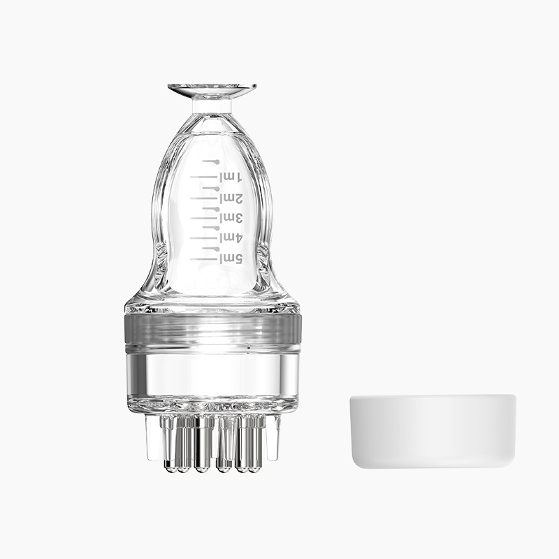 Aplicador de medicina de la cabeza del cuero cabelludo aplicador de líquido de crecimiento del cabello bola masajeador guía protectora aplicador de líquido cuidado de la salud masaje peine