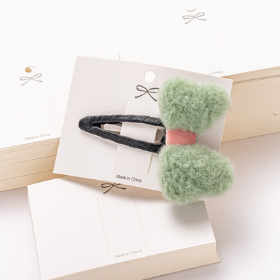 廠家現貨【200張/捆】蝴蝶結印花9*6飾品包裝發夾卡紙