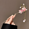 Advanced Chinese hairpin with tassels, hairgrip, Hanfu, hair accessory, Chinese style, high-quality style, bright catchy style