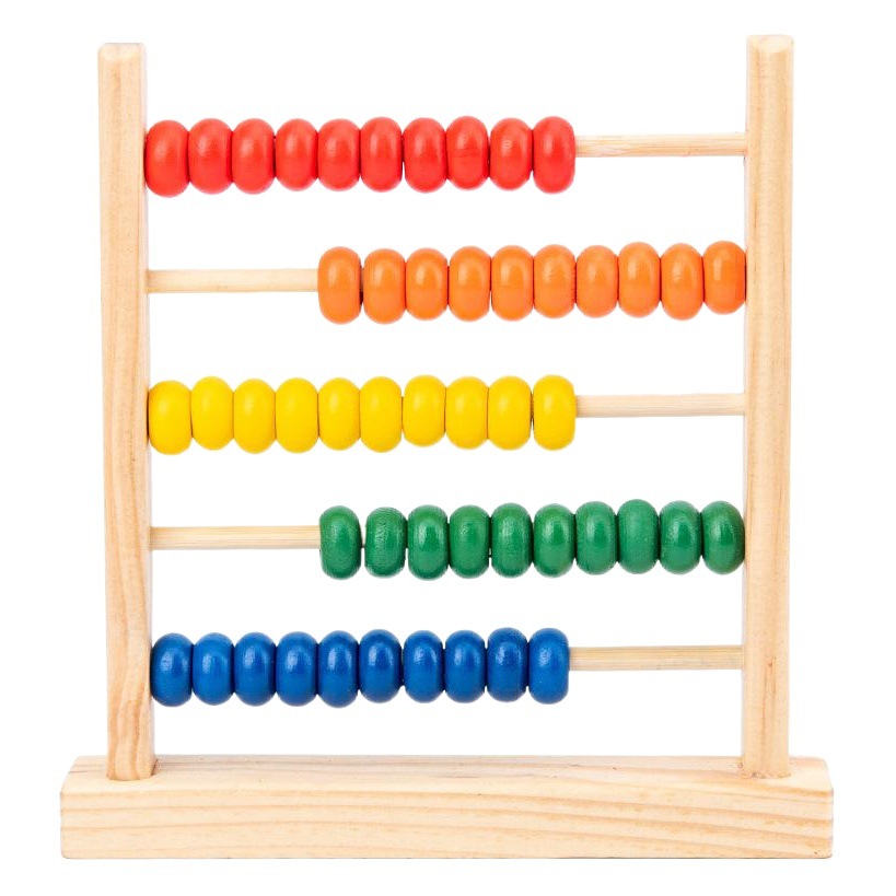 Rompecabezas de matemáticas aritmética juguete estudiante de escuela primaria contador de cinco líneas Estante de computación de cinco velocidades estante de Abacus de madera educación temprana para niños