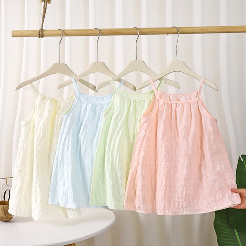 Women's Baby Dress, Children's Casual Tank Top Dress, Clear Dresses for Little Girls, Korean Version Princess Dress