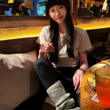 1030x1~秋冬时尚潮流街头风保暖字母刺绣圆顶针织毛线帽男女同款
