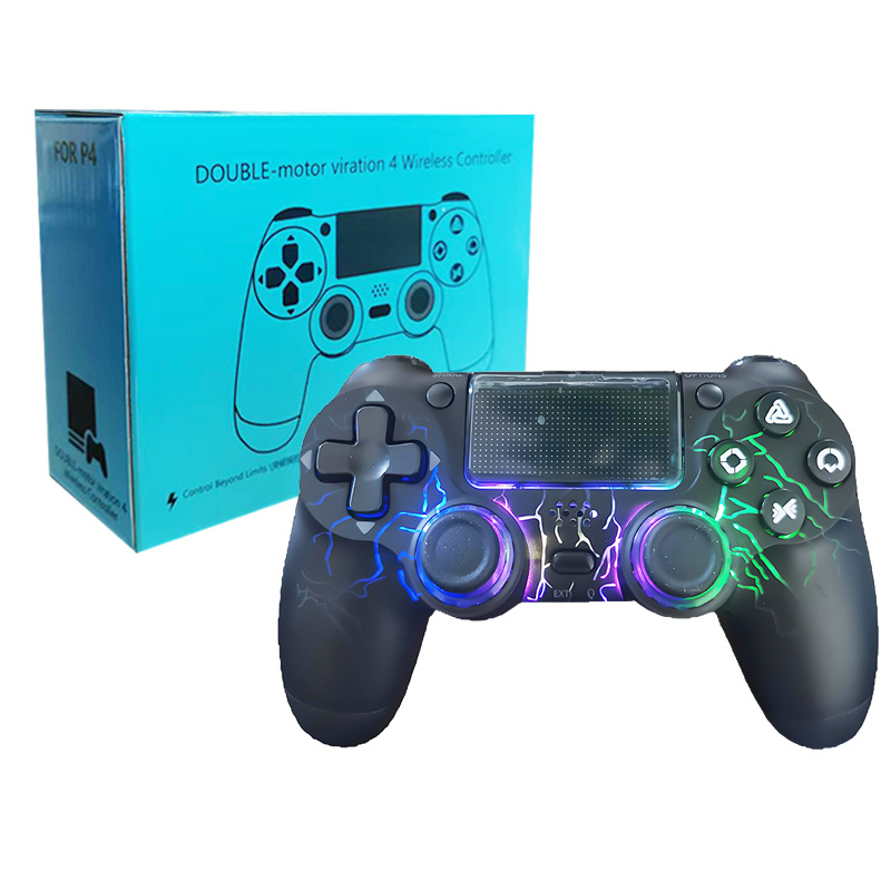 Control inalámbrico para consola de juegos P4, Bluetooth, vibración de doble motor, con simulación de seis ejes, control inalámbrico para juegos P4
