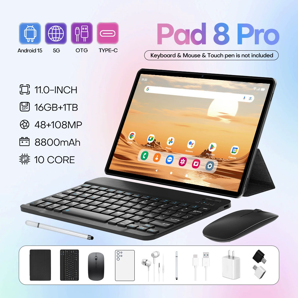 Горячий продаж плота на месте кросс‑граница Pad 8 Pro Android 11-дюймовый экран планшет 16+1 ТБ иностранная торговля планшет