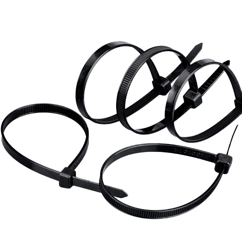 Nylon tie plastic tie black and white binding tape 150*200*250*300*400*500 tie manufacturers 