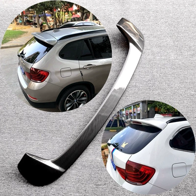 Suitable for 2010-2015 Bmw X1 Rear Wing E84 Rear Top Wing Modified Fixed Wing Carbon Fiber Pattern Spoiler (Fixed wind wing)