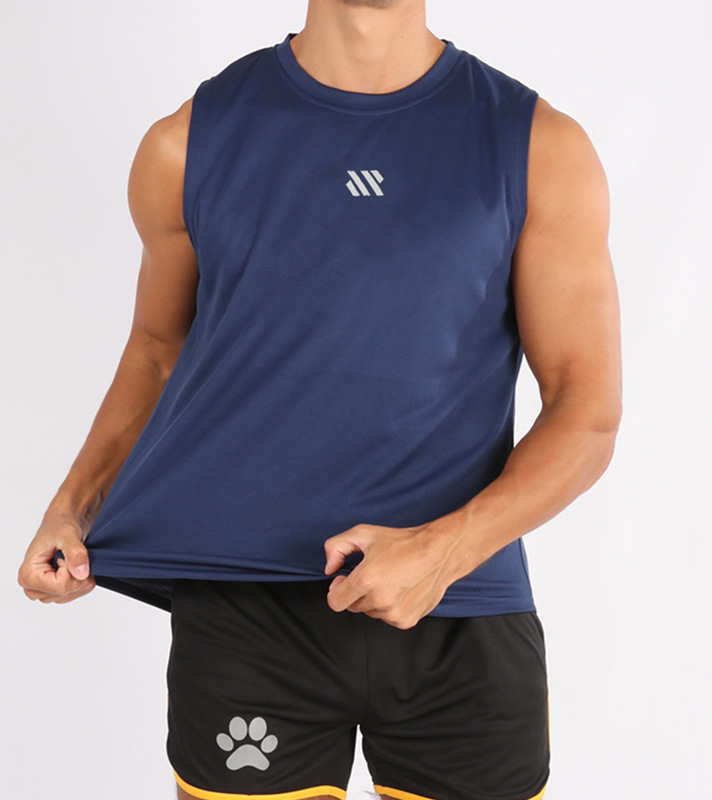 Chalecos de baloncesto masculinos transfronterizos ropa de fitness hombres ropa de fitness relajada sudadera de hombro suelto sudadera de secado rápido sudadera de fitness sin mangas entrenamiento deportivo