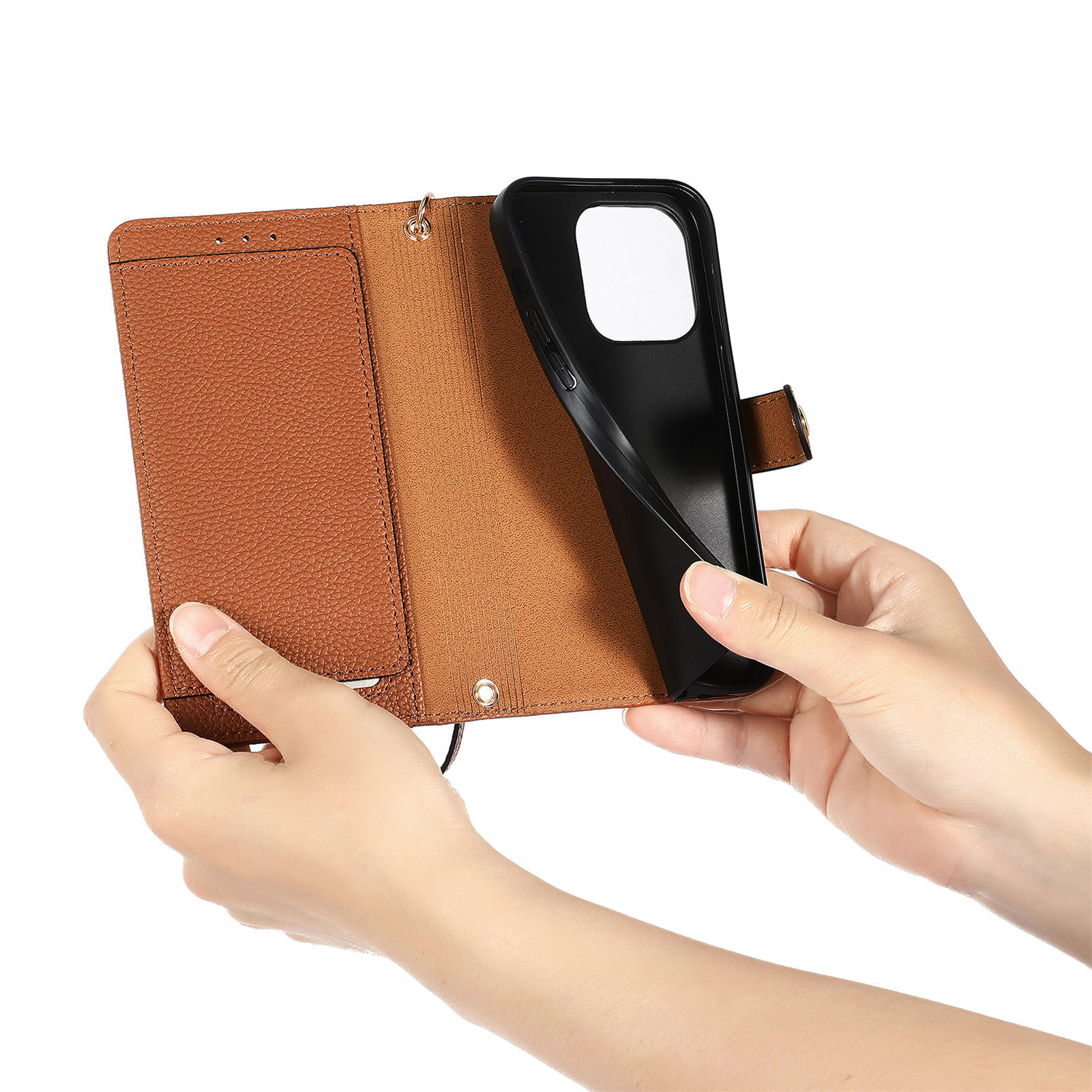 109g Weight iPhone Applicable Brands Phone Cases Classification tpu, Pu Leather Material Heart Shape, Solid Color Pattern Basic Style Heart Shape Solid Color Tpu Pu Leather Wallets 15