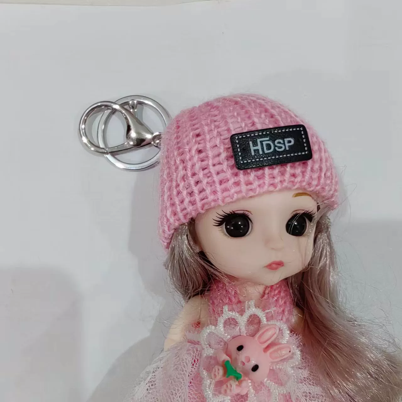 Set, golden keychain, fresh accessory, 3 piece set, DIY