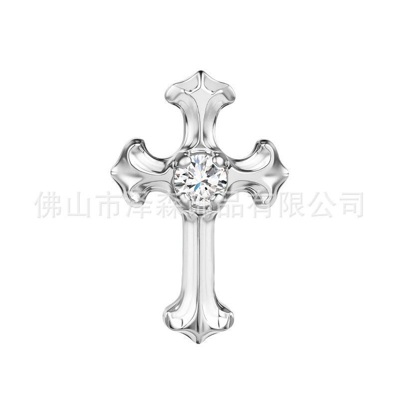 Pointed titanium steel lip stud product view
