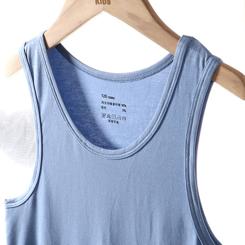 Ecos children's vest three-piece boy's summer vest bottoming top medium and large children's sleeveless vest children's clothing