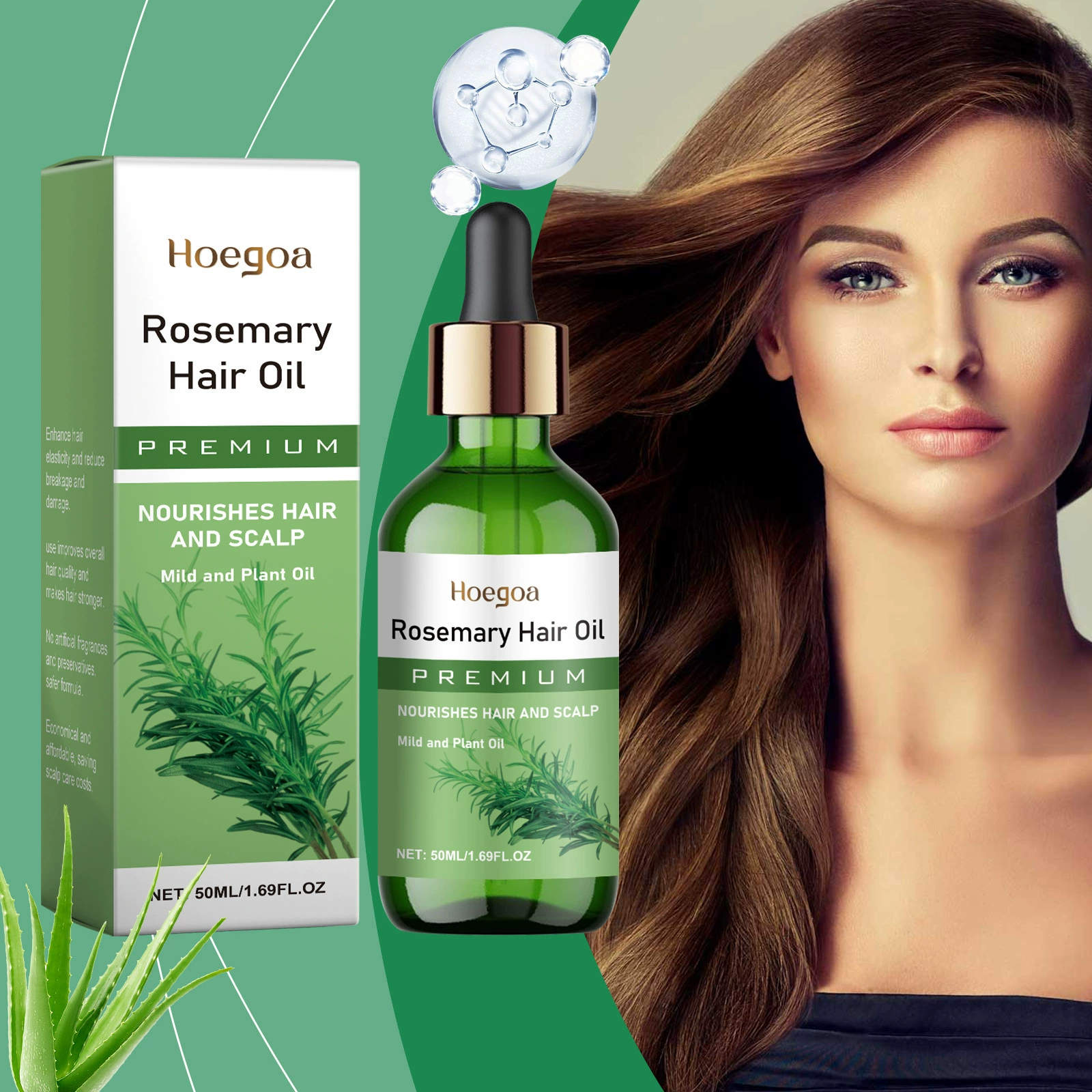 HOEGOA масло розмарина эфирное масло для волос Сильные и гибкие волосы питают волосы для ухода за волосами Эфирное масло розмарина