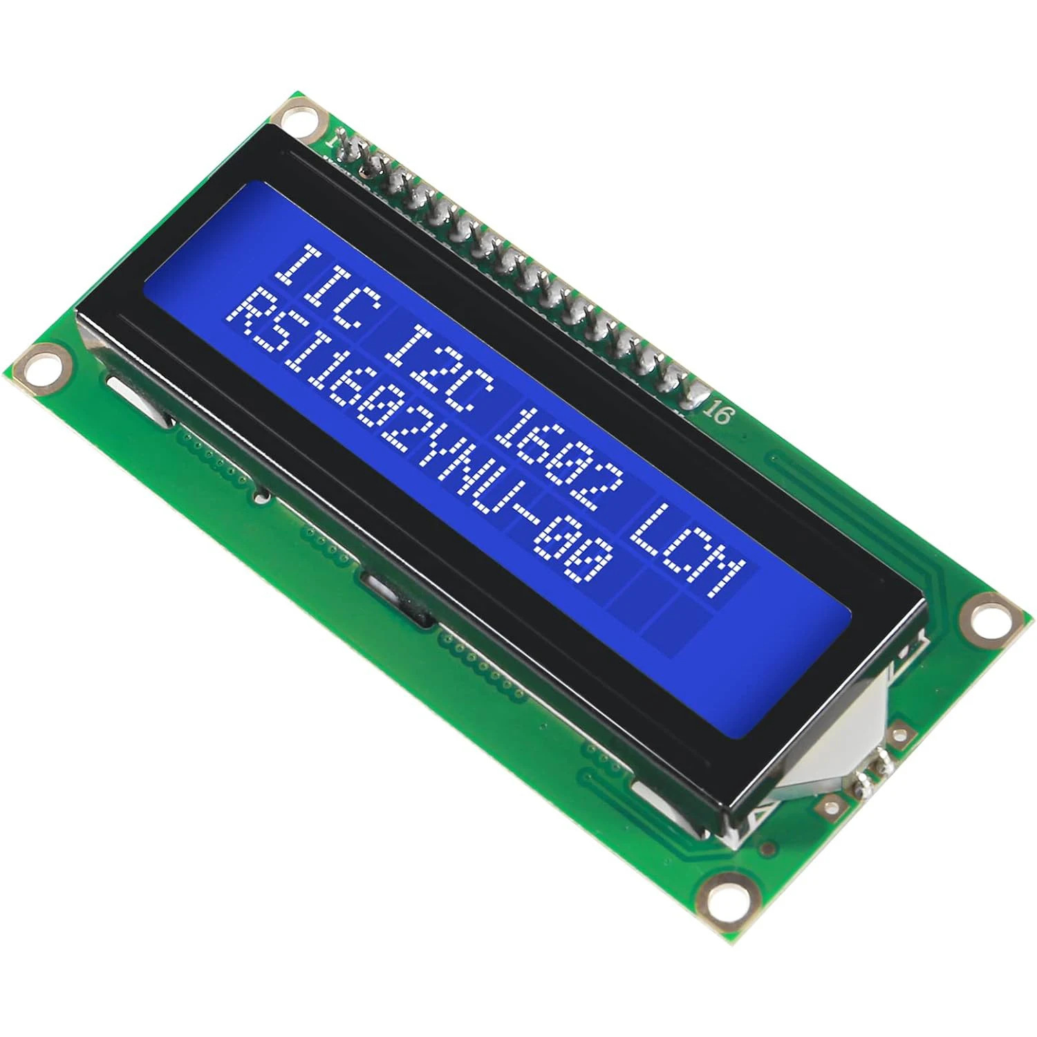 蓝屏 1602A 兰屏LCD液晶屏 蓝色 5V 白字体 带背光LCD1602