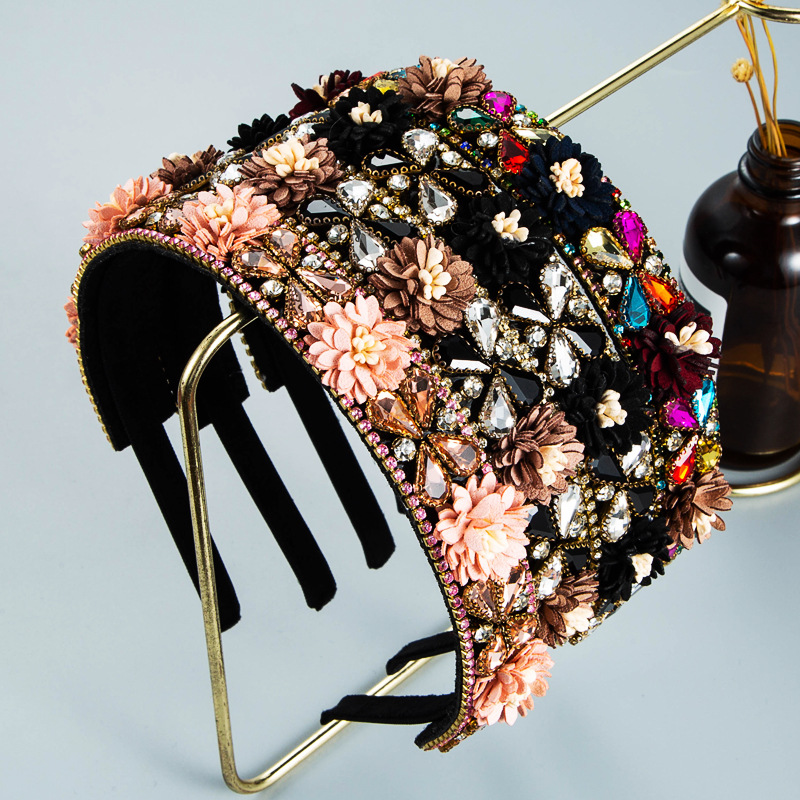 Wholesale Jewelry Baroque Flower Headband Nihaojewelry display picture 2