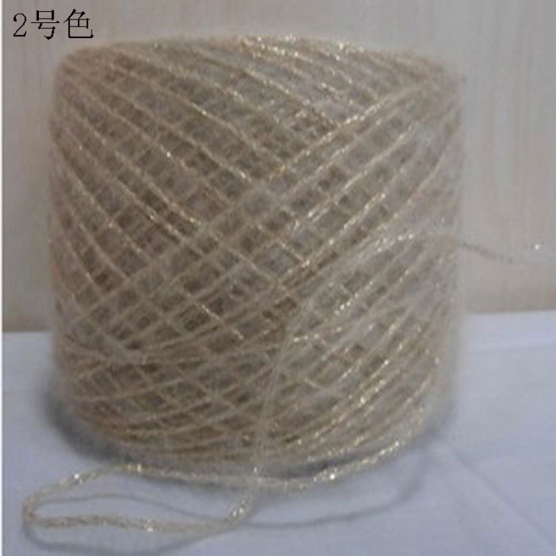马海毛金银马海毛雪妮线丝线丝粗毛线亮光线围巾线