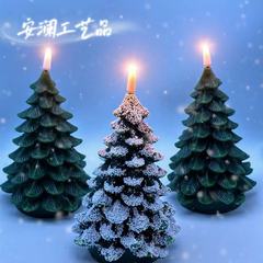 跨境新款热销石蜡LED电子蜡烛圣诞树造型氛围灯摆件仿真圣诞节灯