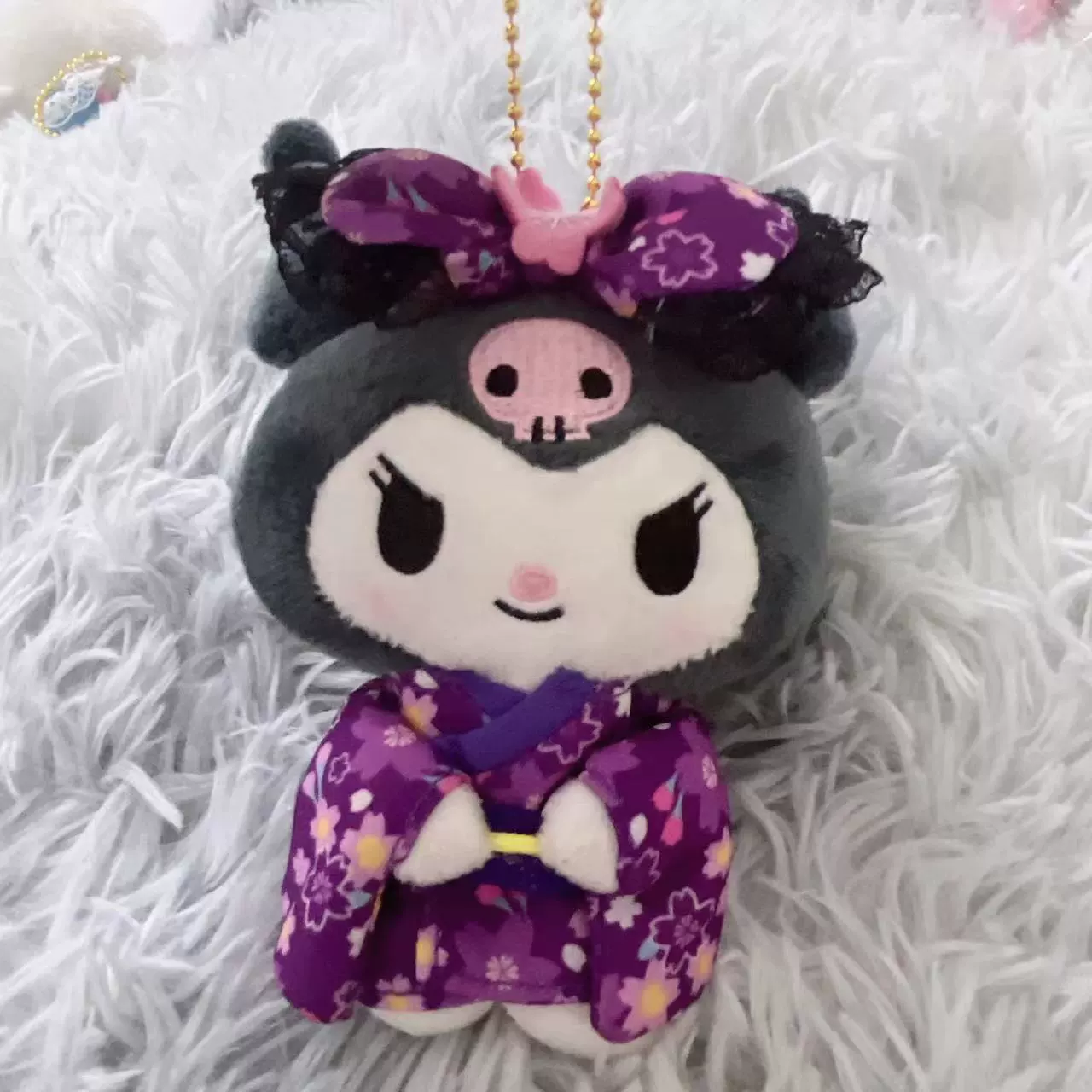 Плюшевый подвес (Sanrio) милый персонаж брелок, кимоно-набор, подвеска для сумки, 0,15 кг