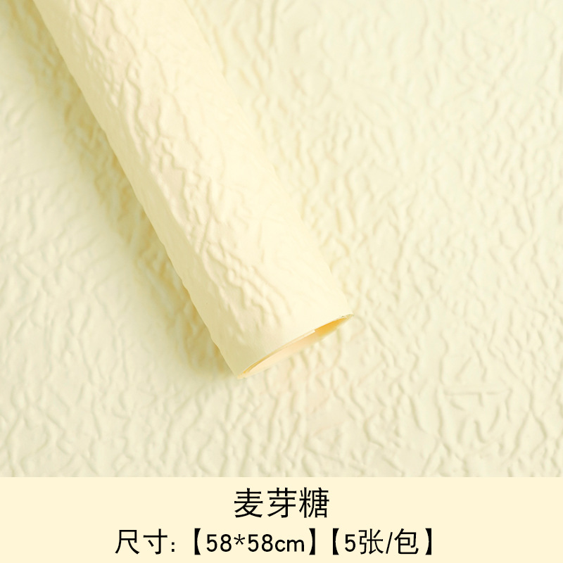 Huaxi Qixi día de San Valentín piedra texturizado papel grosado pliegue diy relieve flor fresca embalaje floral al por mayor