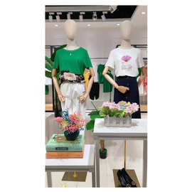 品尚韵T恤裤裙23夏时尚大码重工刺绣中国风品牌折扣女装杂包批发