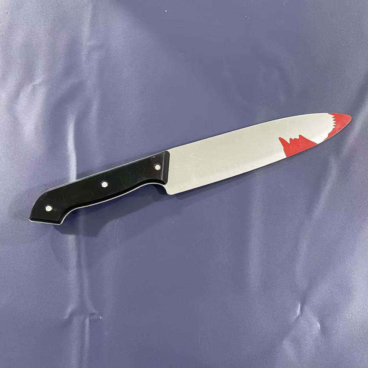 万圣节武器装备道具COS兵器塑料短刀海盗刀影视演出带血匕首道具