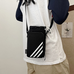 Niche Design New Crossbody Shoulder Water Kettle Bag Men's and Women's Mobile Phone Coin Purse Trendy Multifunctional Leisure Sports Bag