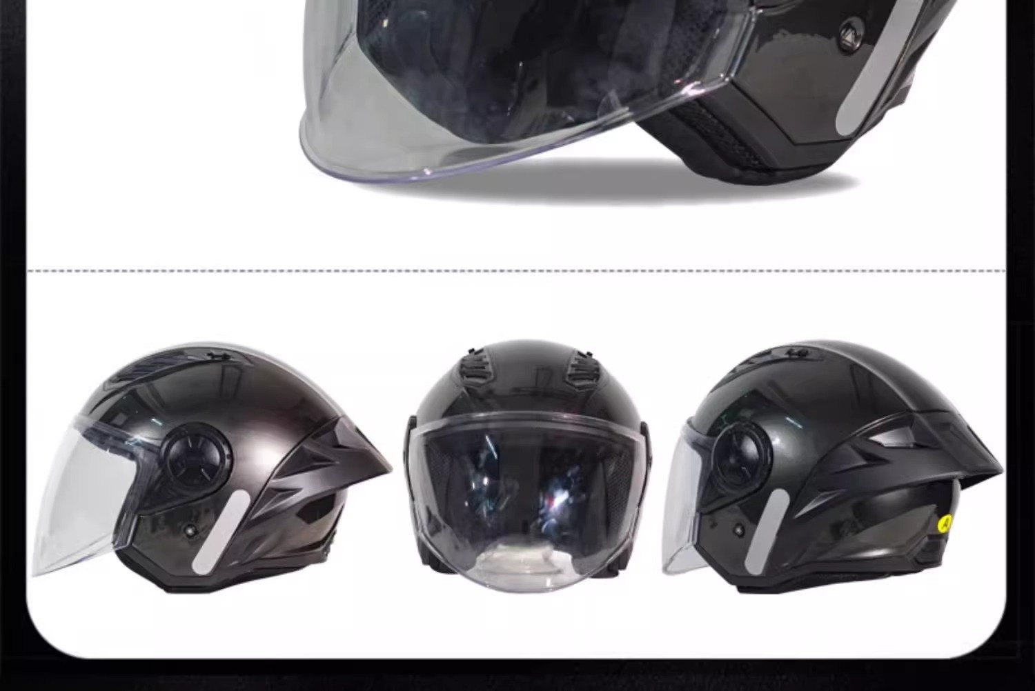 LS2 motorcycle helmet men's and women's motorcycle four seasons electric car half helmet scooter 3/4 give Bluetooth OF616