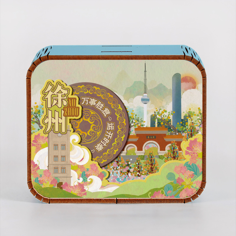 オリジナルアモイ重慶南京西安都市動態オルゴールオルゴールオルゴール観光記念品|undefined