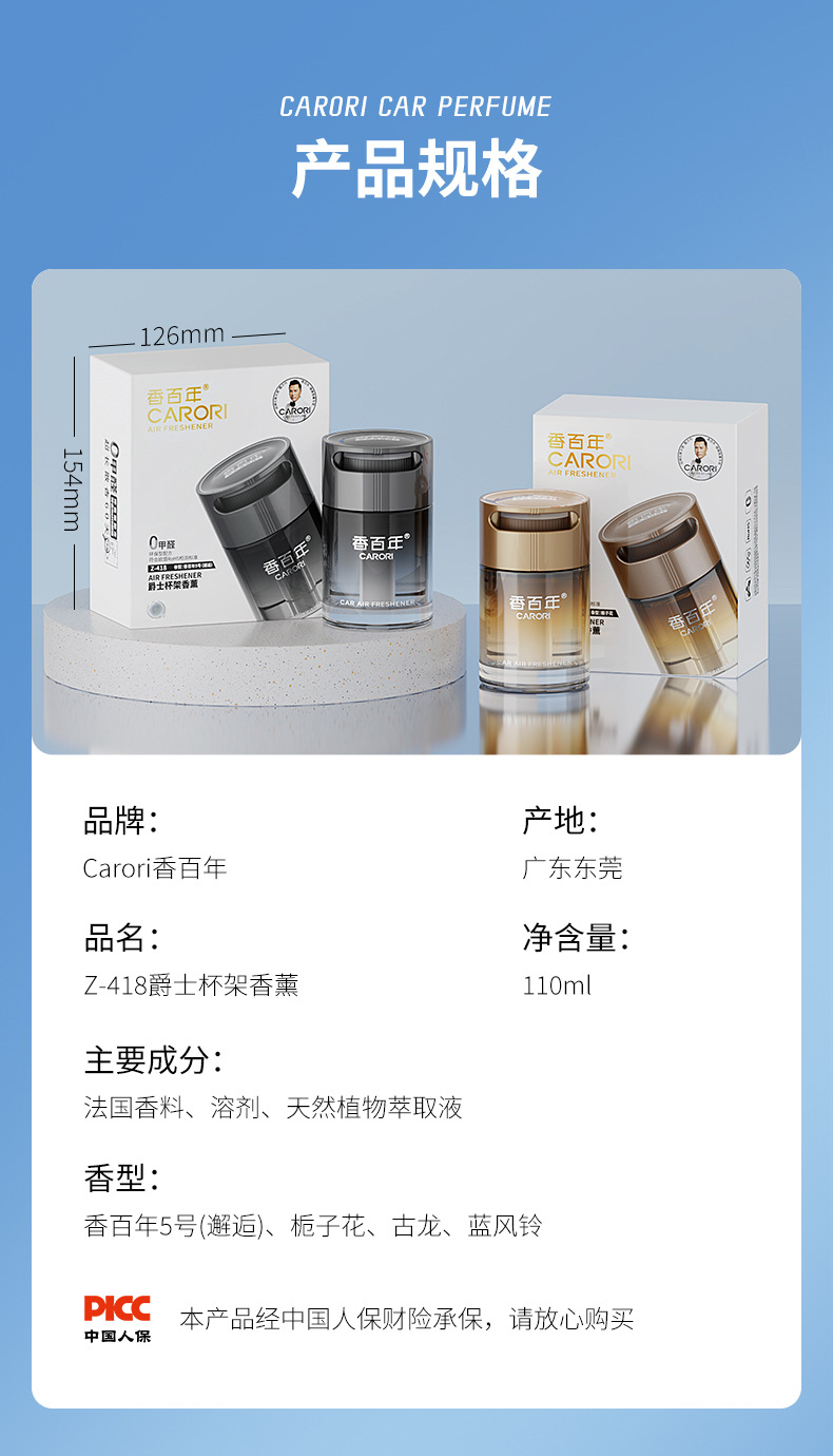 Centennial Car Aromatherapy 2025 New High-End Car Perfume Car Fragrance Car Air Purification Ornaments