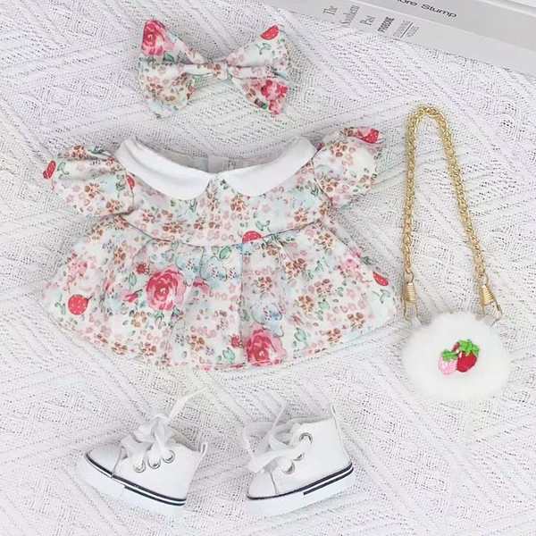 Red Rose+Bow+Strawberry Bag]+shoes
