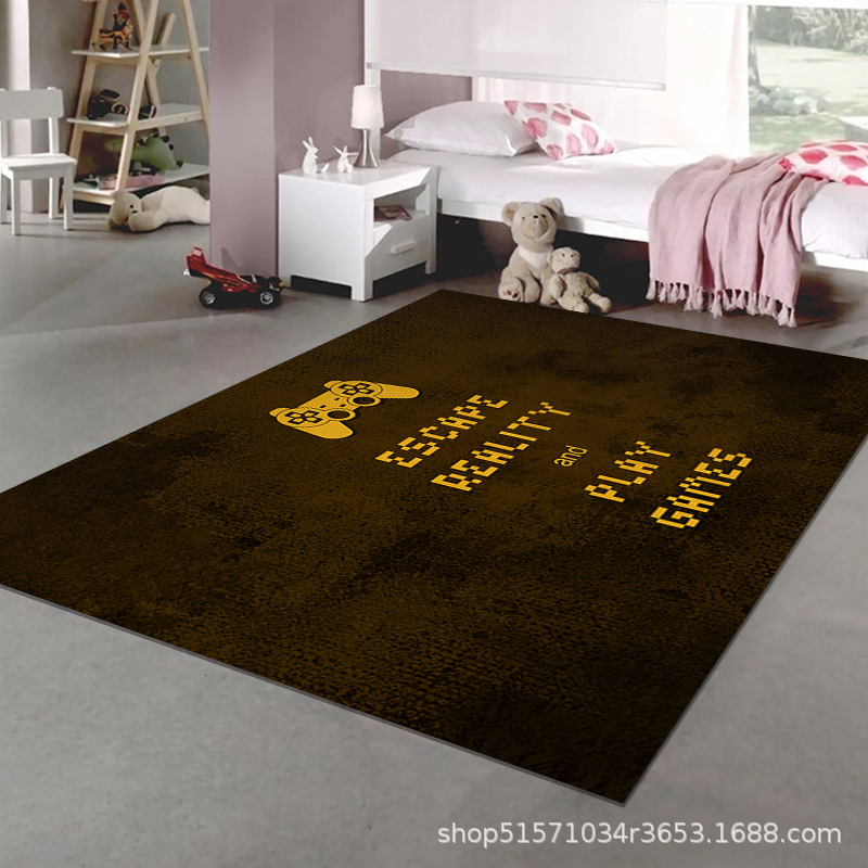 Máquina de juego al por mayor transfronteriza alfombra de dibujos animados de videojuegos mango juego alfombra cyberpunk e-sports alfombra decorativa