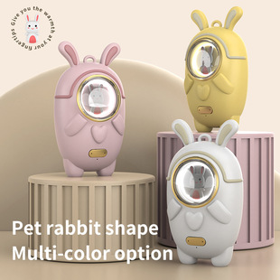 2023 new rechargeable hand warmer hot water bag rabbit cartoon portable explosion-proof hot water bag warm baby electric heating cross-border