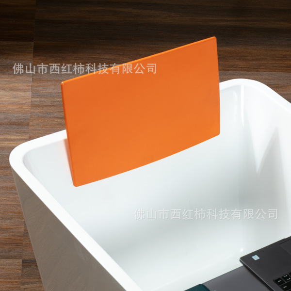 浴室枕厂家批发新品推荐高分子聚氨酯自结皮防水自吸方形浴缸枕头