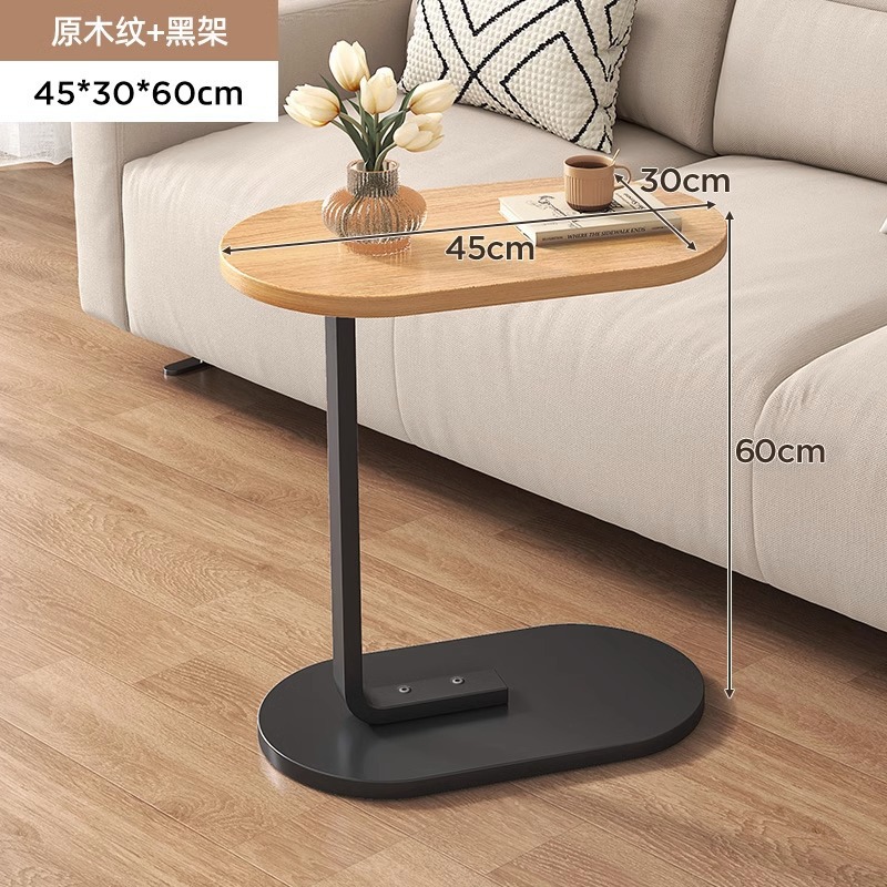 Sofá mesa auxiliar mesa de esquina simple mesa pequeña sala de estar pequeña mesa de café luz lujo creativo móvil Balcón Roca placa pequeña mesa redonda