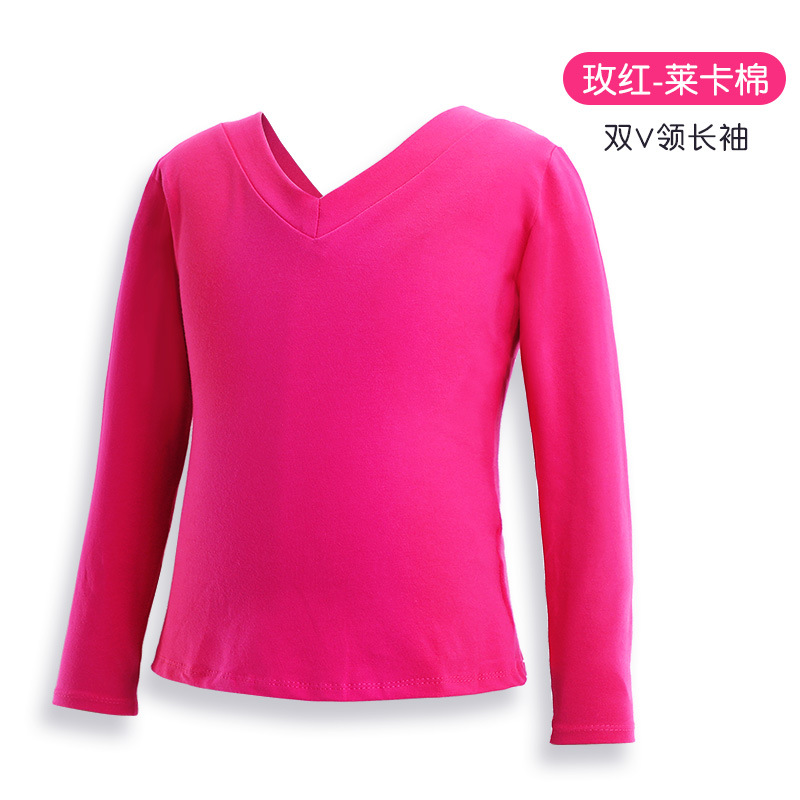 Top de baile para niños ropa de baile de práctica de verano ropa de baile latino para niños camisa cultural para Niñas Ropa de baile camiseta