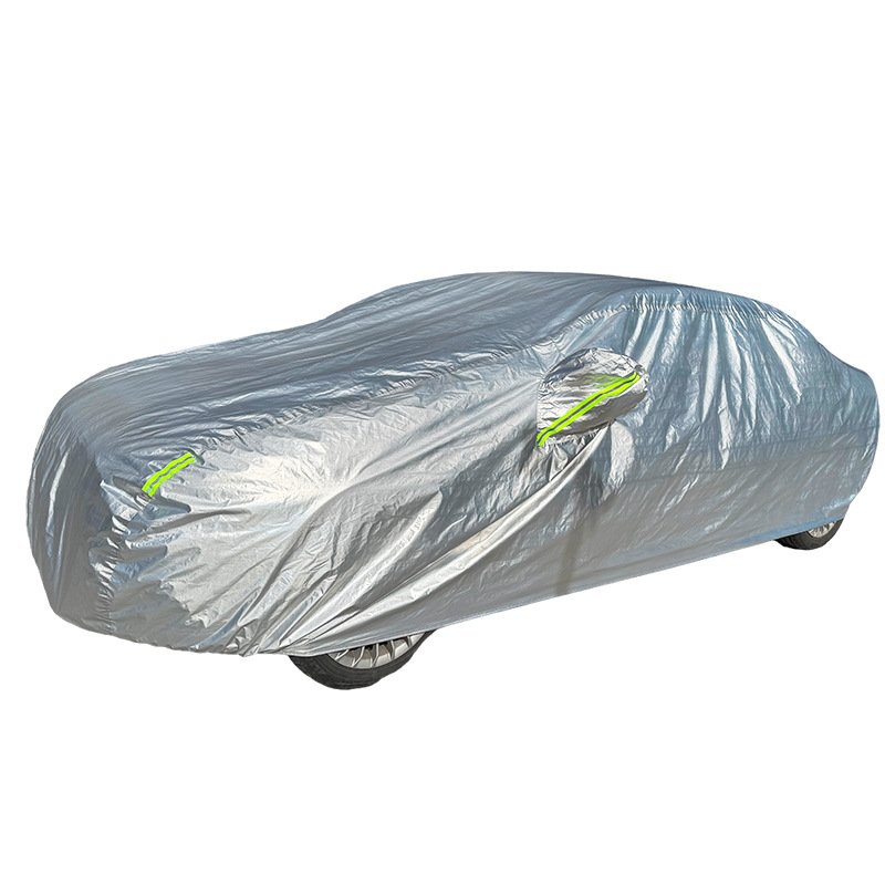 Aluminum Film Composite Peva Car Cover, Full Car Rainproof Car Cover, All-Inclusive Sun Protection Cover, Dustproof and Sun Protection Car Cover